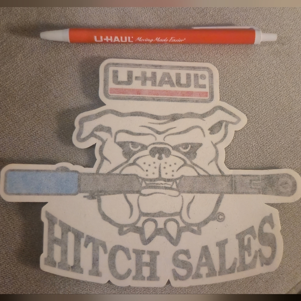 U-Haul Hitch Sales Sticker and Pen